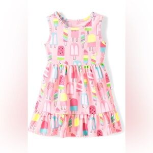 Colorful Ice Cream Print Dress